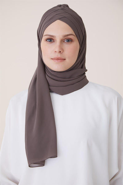 Cachmira sjal med underlue (grå) - Shams.no