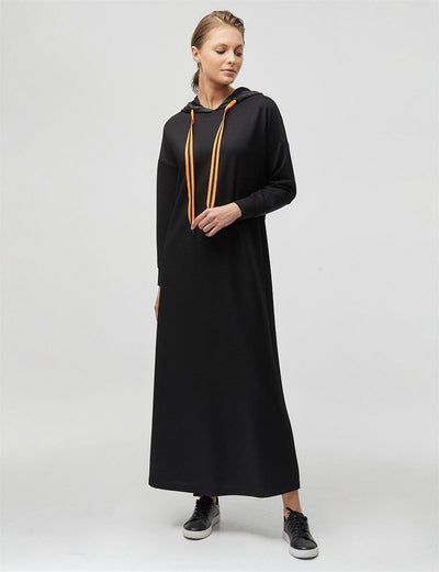 Kayra svart sweat - kjole - Shams.no