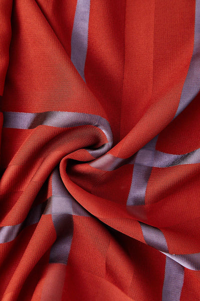 Vivencia sjal (brick color/lilla) - Shams.no
