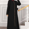 Abaya med steiner foran svart - Shams.no