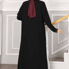 Abaya med steiner foran svart - Shams.no