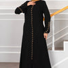 Svart abaya med steiner - Shams.no