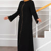 Svart abaya med steiner - Shams.no