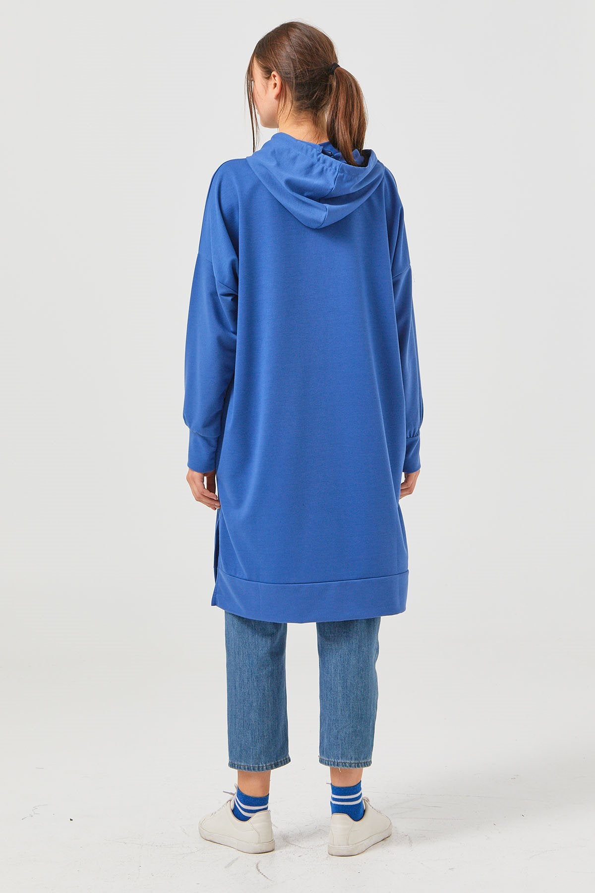 Blå oversized tunika