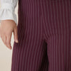 Tugba stripete bukse (plommerød)