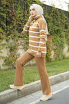 To - delt sett med striper (Camel) - Shams.no