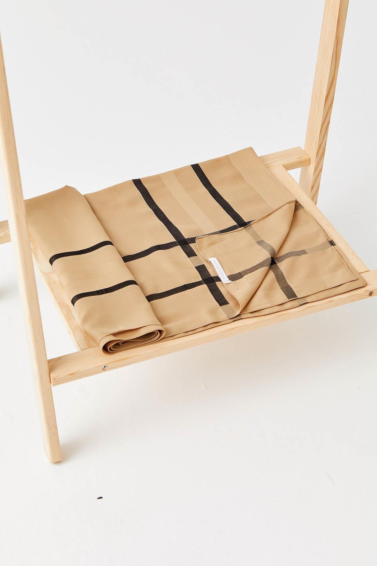 Vivencia sjal (beige/ svart) - Shams.no
