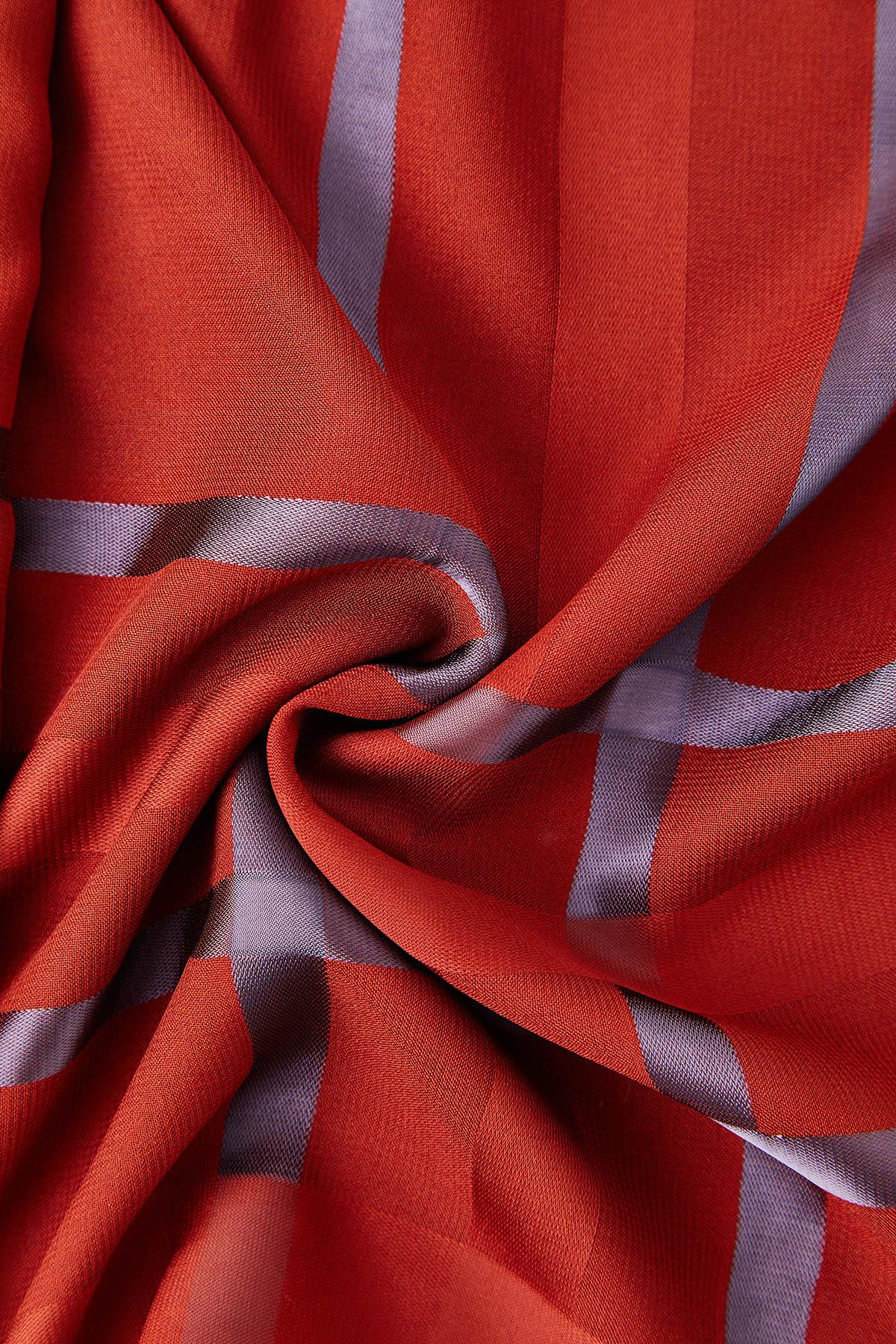Vivencia sjal (brick color/lilla) - Shams.no