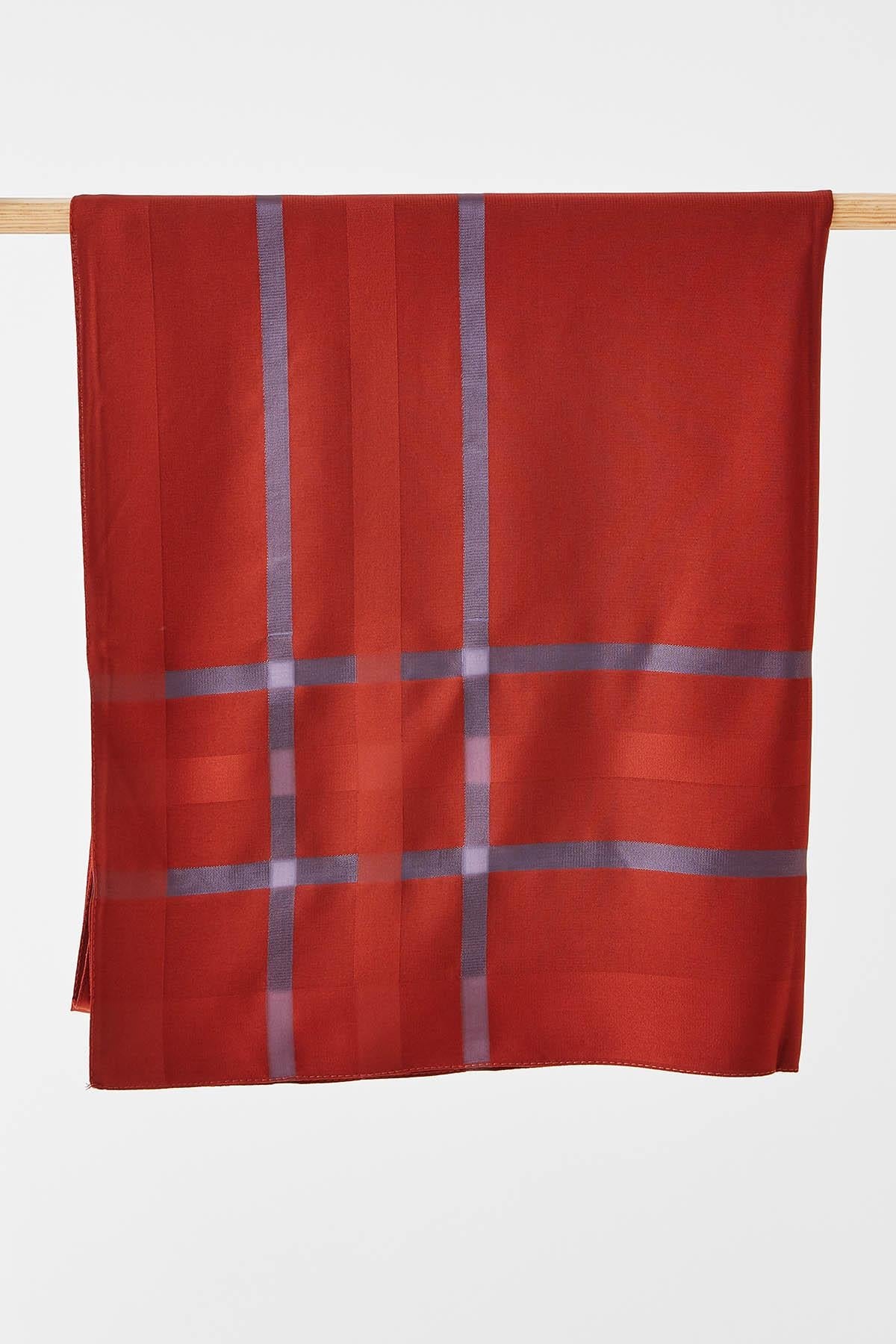 Vivencia sjal (brick color/lilla) - Shams.no